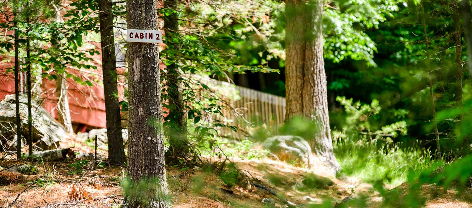 Cabin 2 sign at Pyramid Life Center